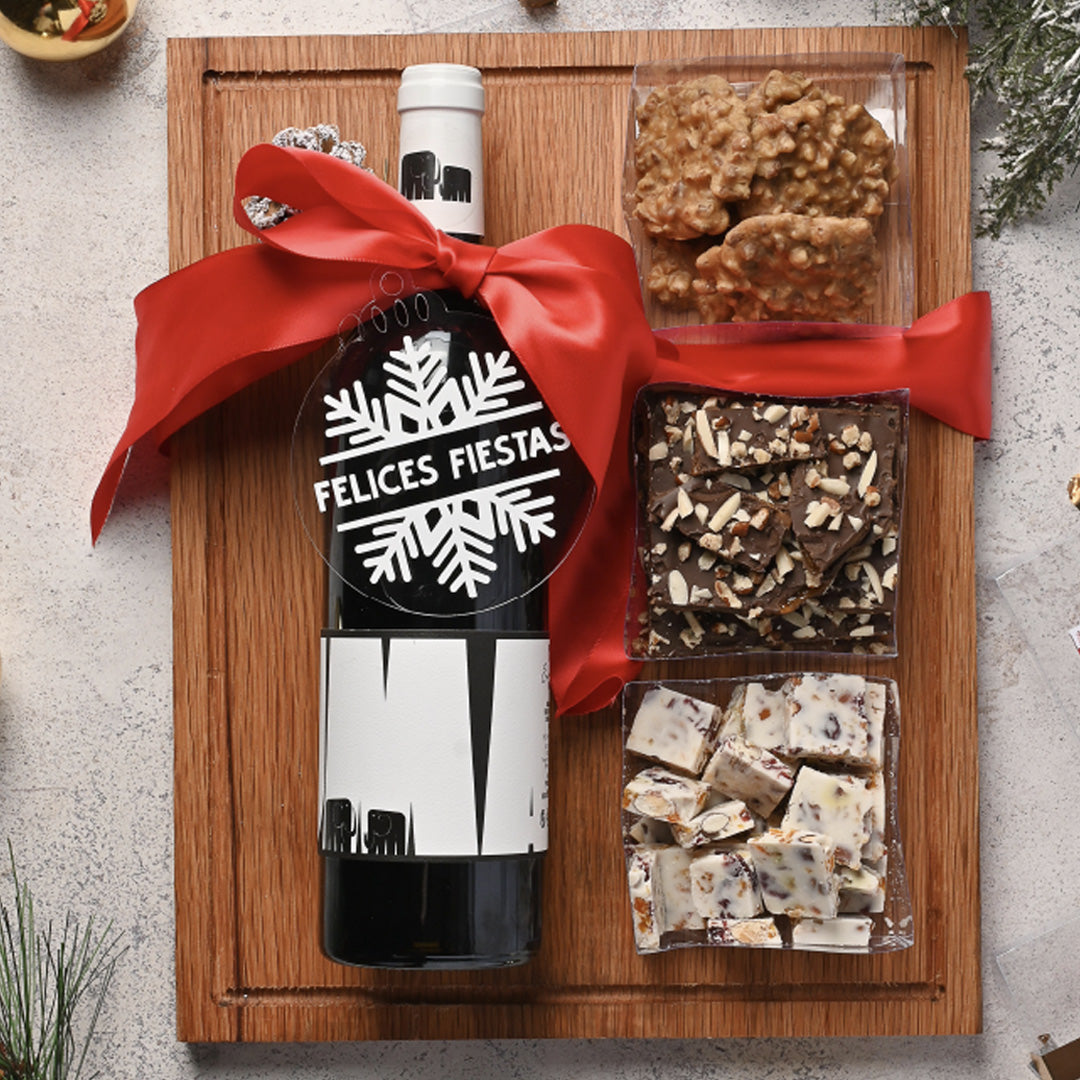 Christmas Tabla con Vino Tinto